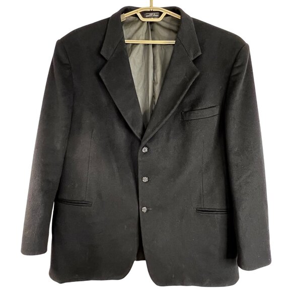 Macy's ALFANI Mens Heavy Coat Blazer Sport Jacket Size L Wool Blend - Picture 1 of 16
